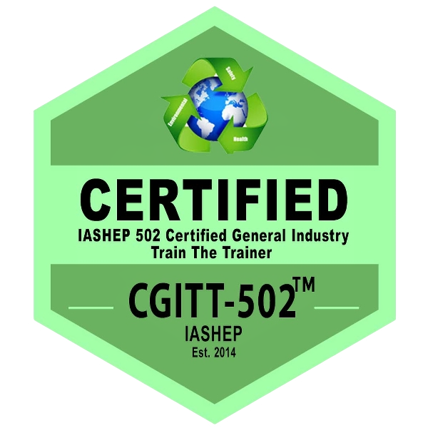 Certified General Industry Train the Trainer - IASHEP 502 (CGITT) badge